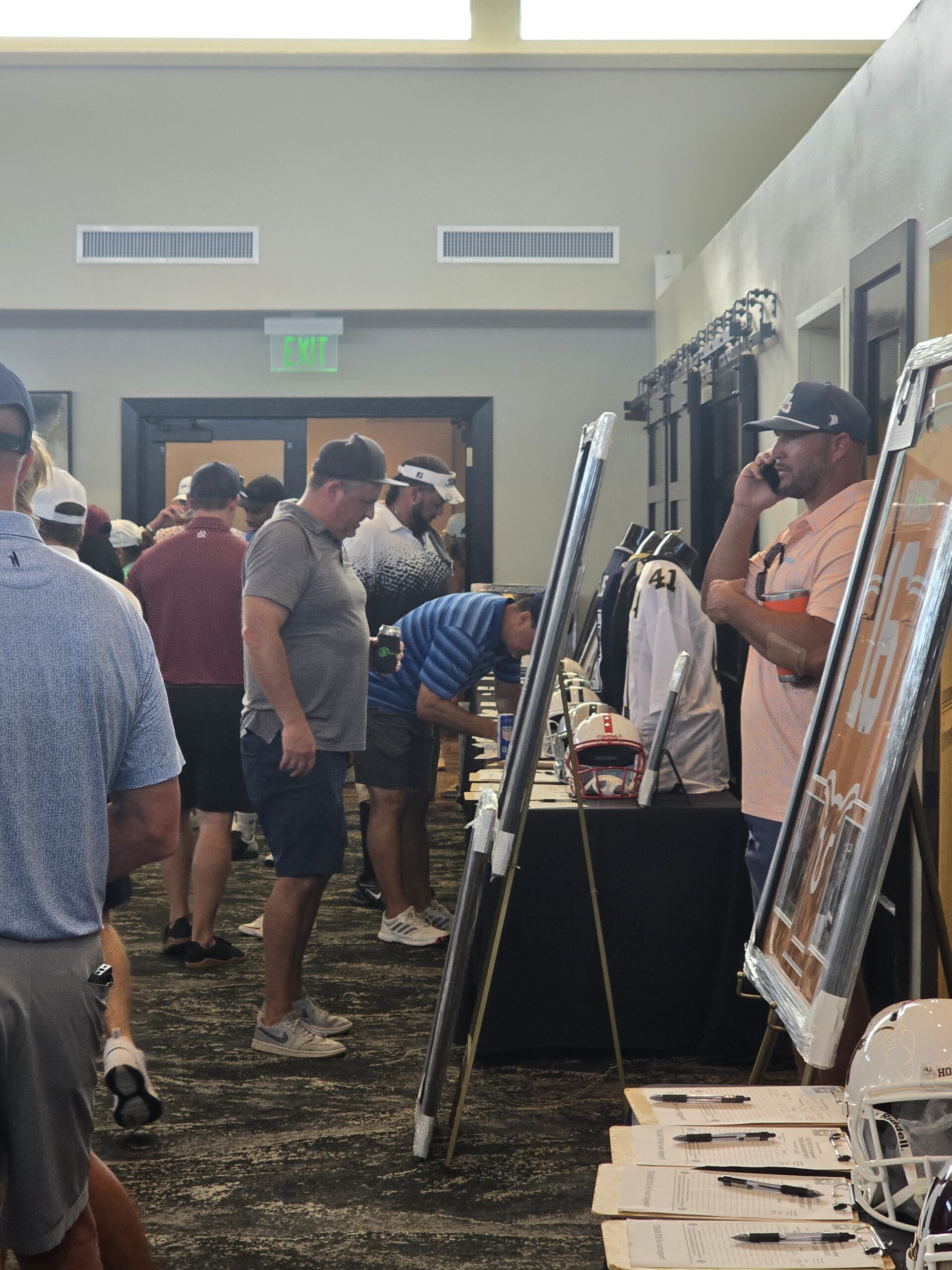 Authenticated Astros memorabilia display
